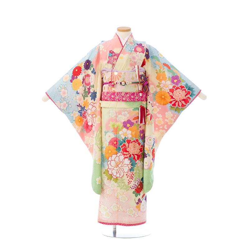 乙葉|着物レンタル|115〜125cm|七五三着物レンタルフルセット(クリーム