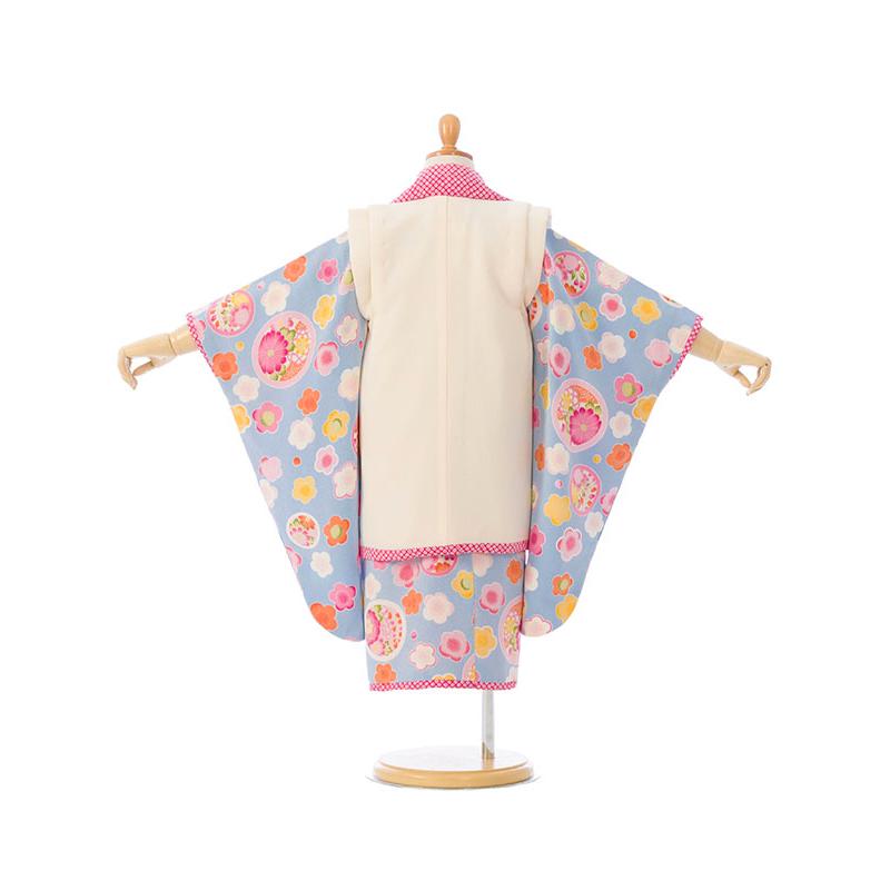 JAPAN STYLE｜七五三着物3歳 女の子(被布)フルセット（水色系