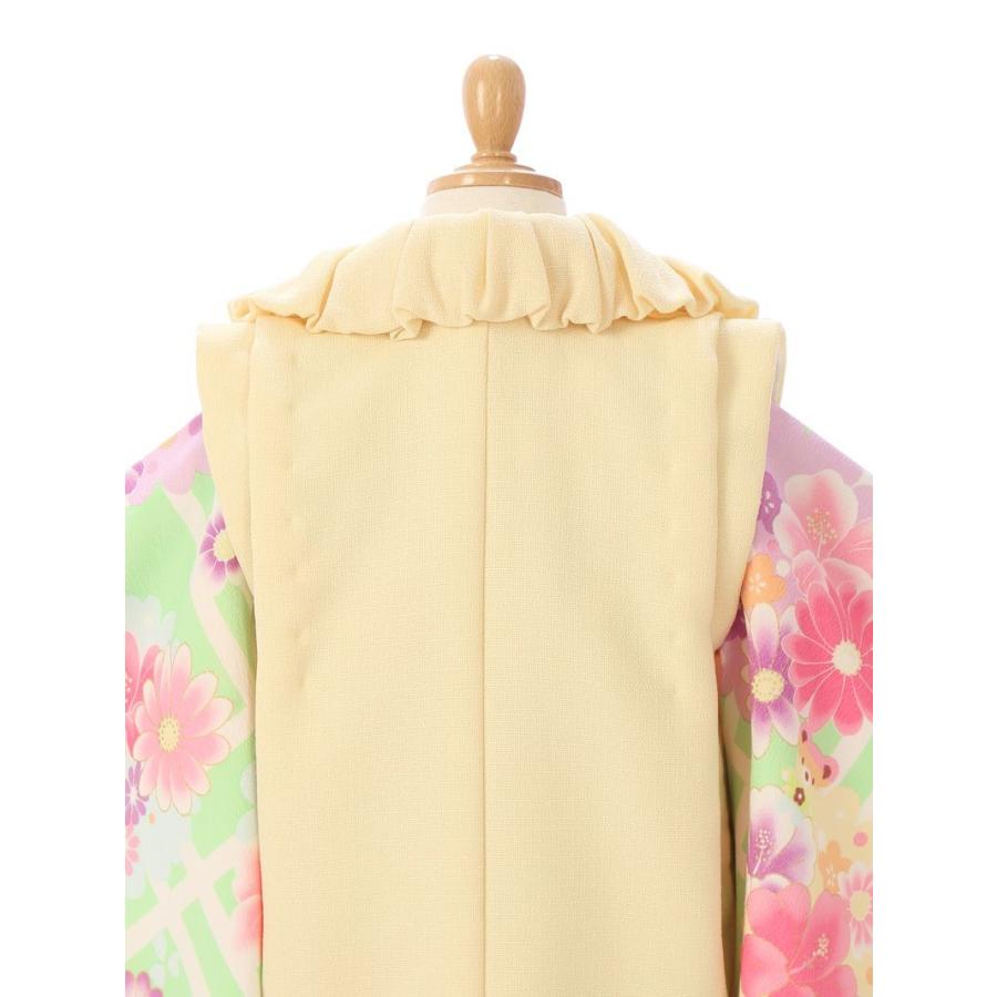 被布セット 3歳 パステル調七五三着物3歳 女の子(被布)フルセット