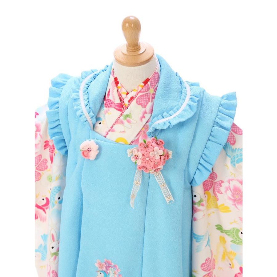 JAPAN STYLE|七五三着物3歳 女の子(被布)フルセット（白系）|女の子(三