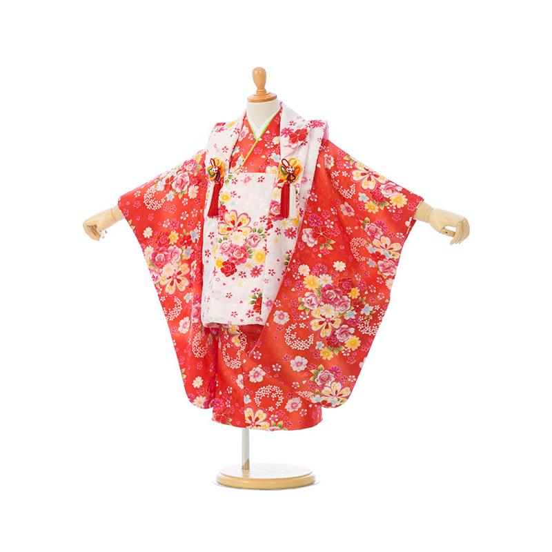 七五三 着物 3歳 753 3歳 七五三 着物 753 着物｜ h-197 被布：白地