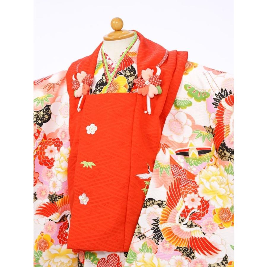 753 着物 3歳 七五三 3歳 753 着物｜ E-H-319 式部浪漫 被布：朱赤