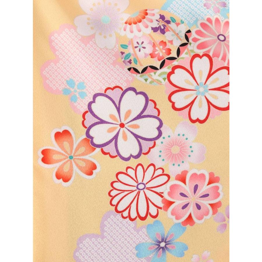 陽気な天使｜七五三着物3歳 女の子(被布)フルセット（イエロー