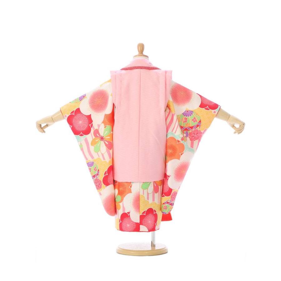 式部浪漫｜七五三着物3歳 女の子(被布)フルセット（ピンク系 ）｜女の子(