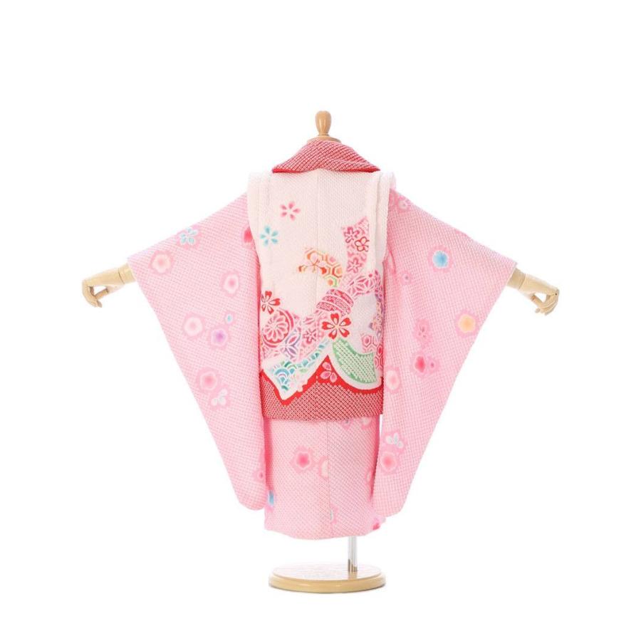 絞り　被布｜七五三着物3歳　女の子(被布)フルセット（ピンク系 ）｜女の子(三歳）｜e-kimono-rental｜02