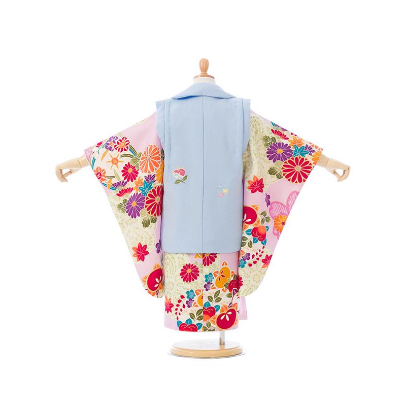 被布 ハイクラス｜七五三着物3歳 女の子(被布)フルセット（ピンク系
