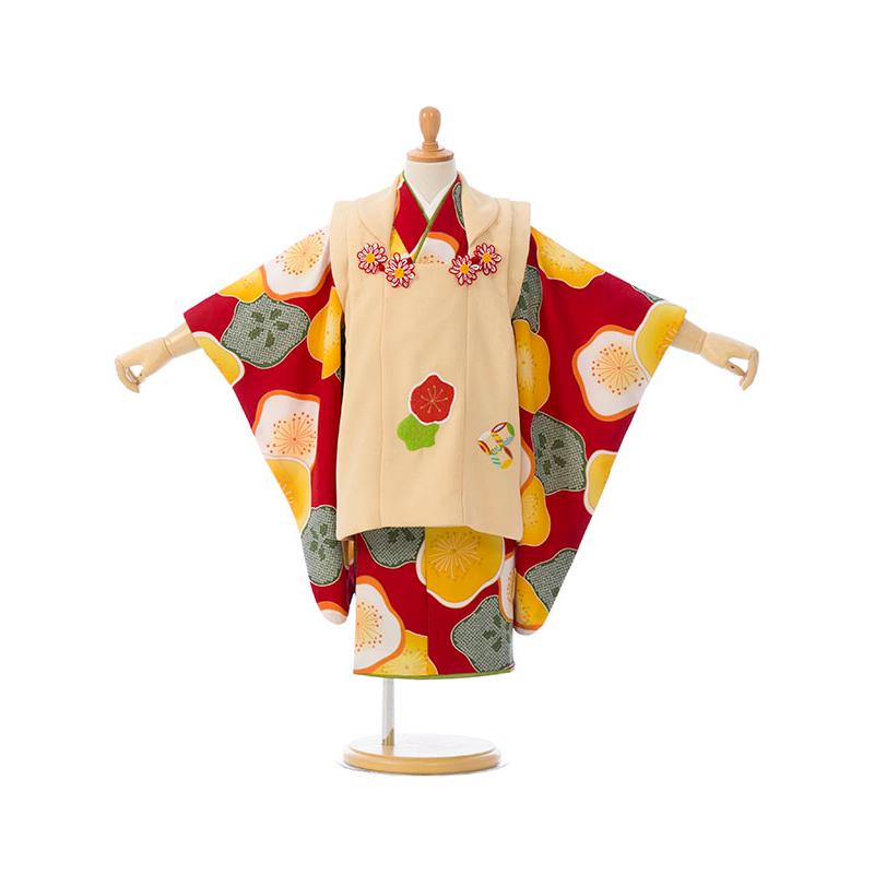 七五三|3歳女児|被布|対応身長:90~100cm|花わらべ|#HAPH603 : e-きもの