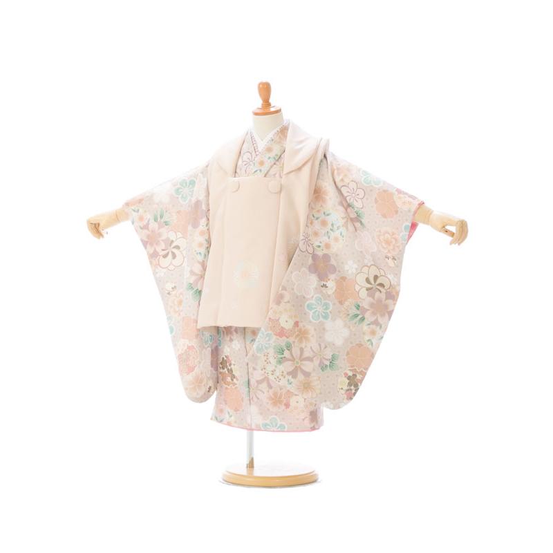 式部浪漫|KAGURA|七五三着物レンタル 3歳 女の子|(被布)フルセット