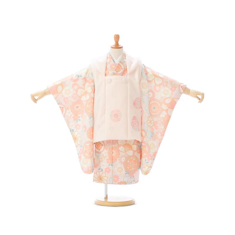 式部浪漫|KAGURA|七五三着物レンタル 3歳 女の子|(被布)フルセット 