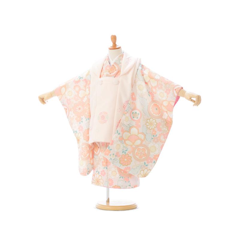 式部浪漫|KAGURA|七五三着物レンタル 3歳 女の子|(被布)フルセット