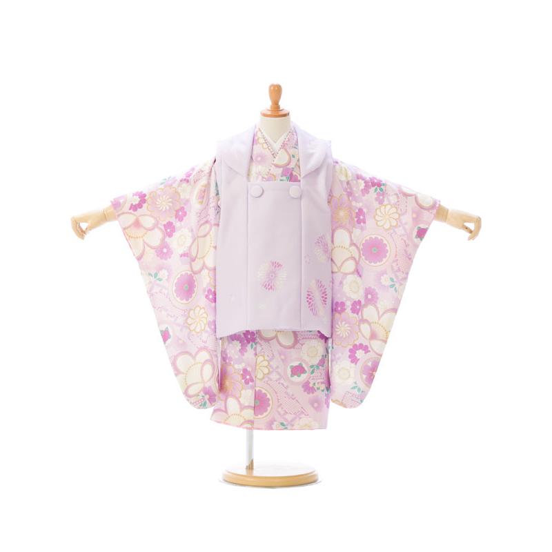 式部浪漫|KAGURA|七五三着物レンタル 3歳 女の子|(被布)フルセット 