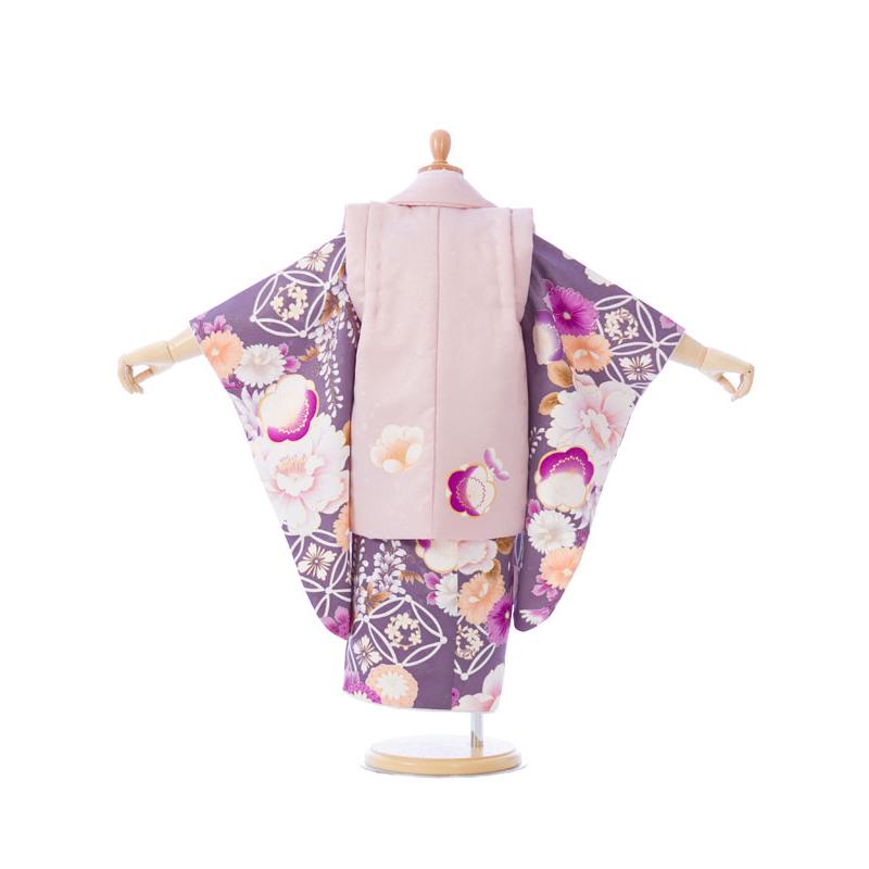 被布着物| 七五三着物3歳 女の子(被布)フルセット(グレー系 )|女の子
