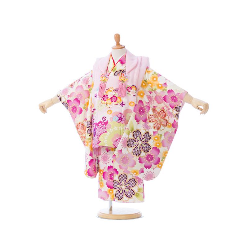 被布着物| 七五三着物3歳 女の子(被布)フルセット(ピンク系 )|女の子