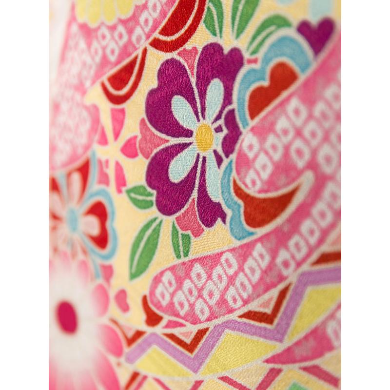 式部浪漫|被布セット|七五三着物3歳 女の子|(被布)フルセット(ピンク系