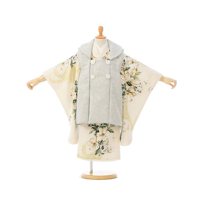 3歳　双子　七五三 着物セット 着物　被布 被布セット|SUGAR KEI|双子・姉妹コーデ|90〜100cm|七五三着物3