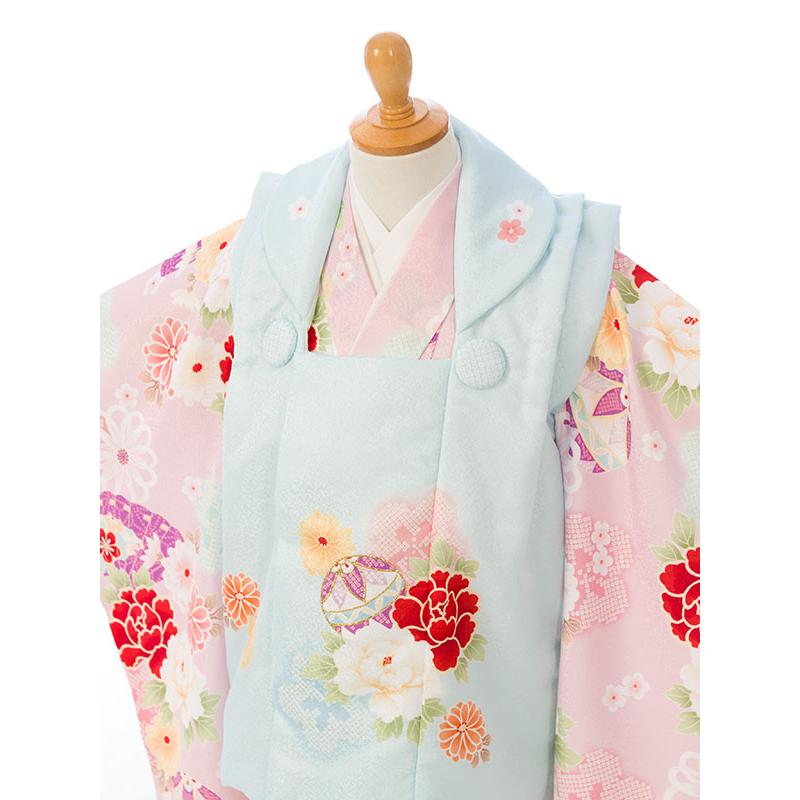 被布セット|花うさぎ|90〜100cm|七五三着物3歳|女の子(被布)フルセット