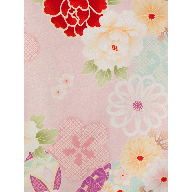 被布セット|花うさぎ|85〜95cm|七五三着物2歳3歳|女の子(被布)フル