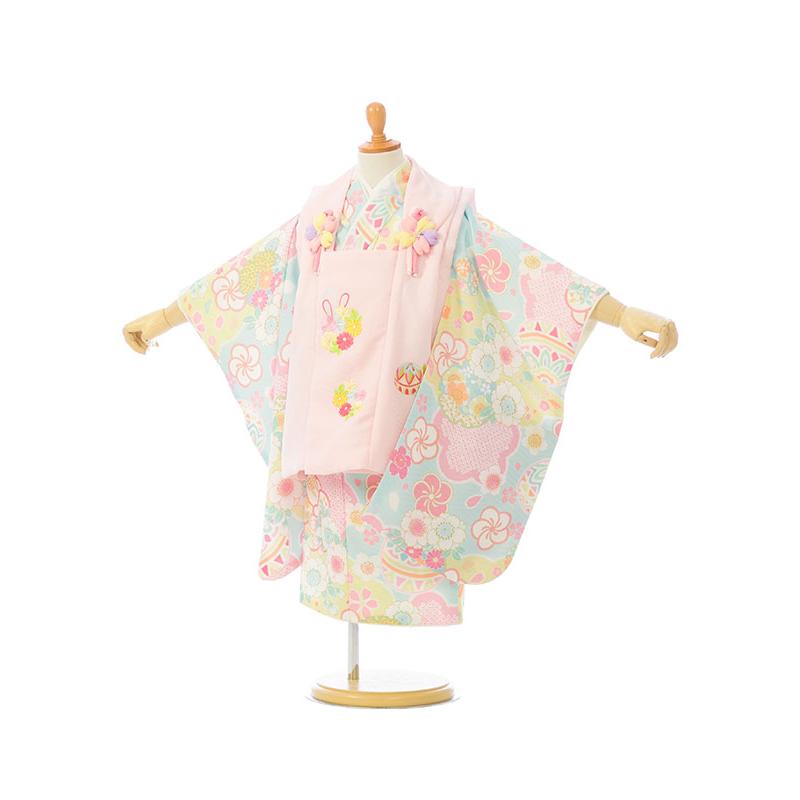 被布セット|式部浪漫|90〜100cm|七五三着物3歳|女の子(被布)フルセット