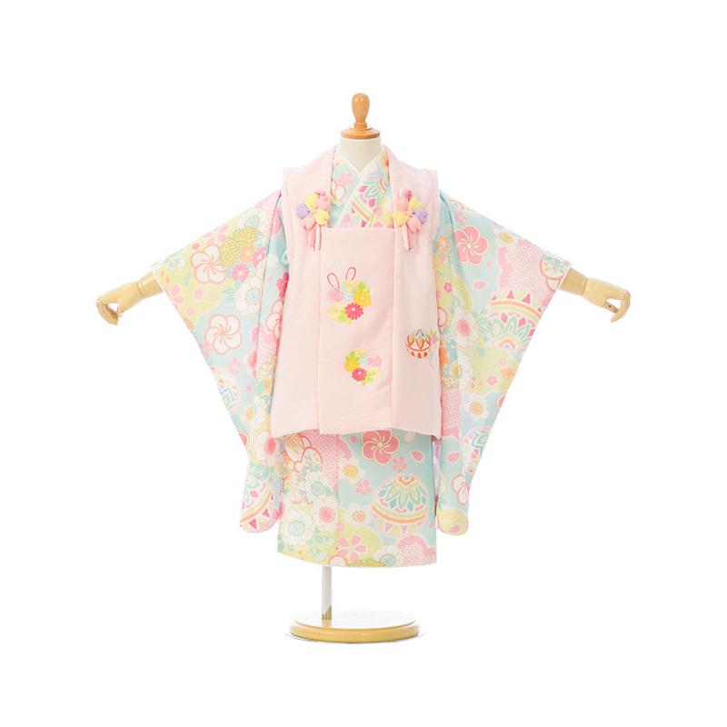 被布セット|式部浪漫|90〜100cm|七五三着物3歳|女の子(被布)フルセット
