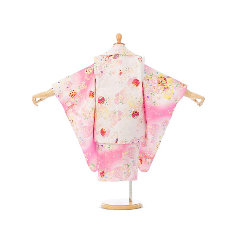 被布セット|90〜100cm|七五三着物3歳|女の子(被布)フルセット(ピンク系