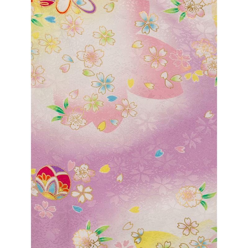 被布セット|90〜100cm|七五三着物3歳|女の子(被布)フルセット(紫系