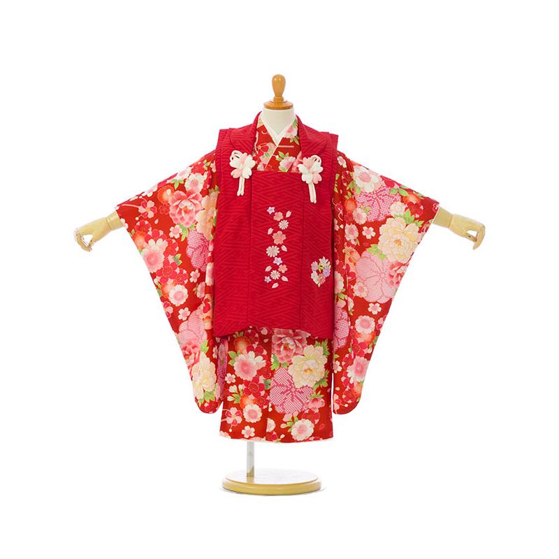 被布セット|式部浪漫|90〜100cm|七五三着物3歳|女の子(被布)フルセット
