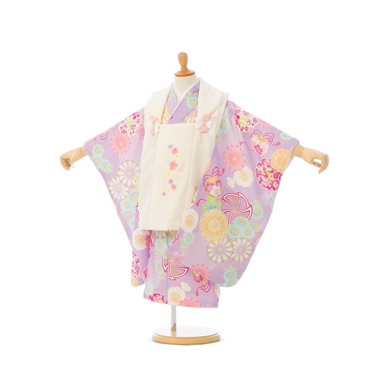 薄紫 着物 100cm 753 3歳 女の子 【公式通販】