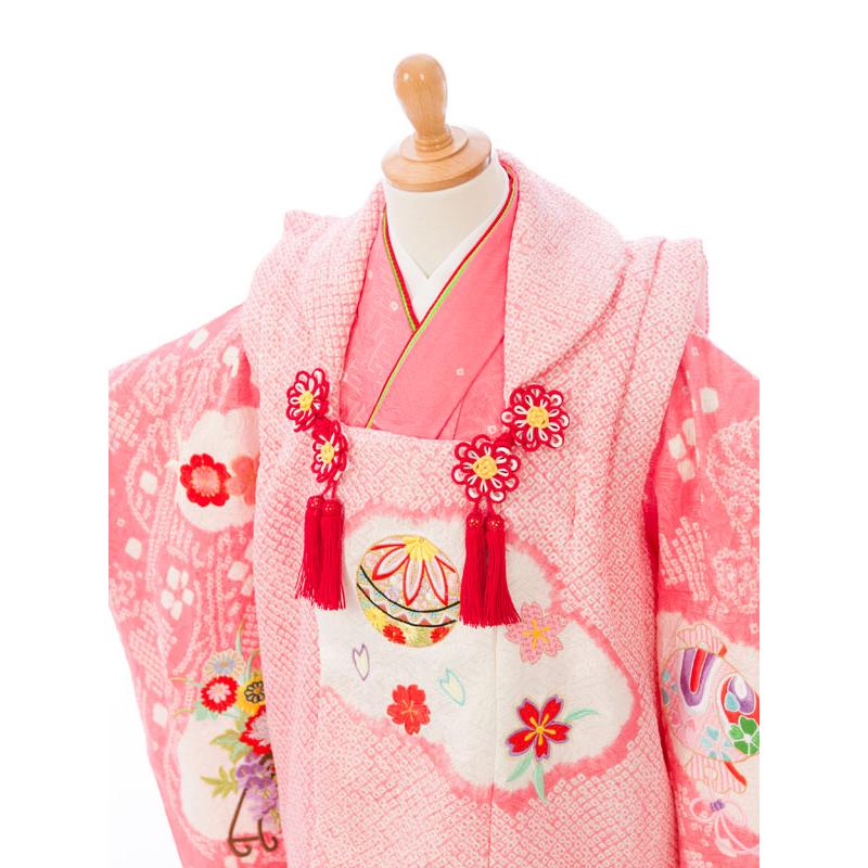 高級正絹|上質|被布着物|絞り|七五三着物3歳|女の子(三歳)被布フル