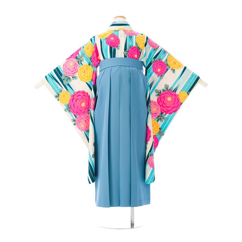 袴レンタル pom ponette 148〜153cm 卒業式袴セット(白系）｜女の子(小学生袴）E-13-082｜e-kimono-rental｜03