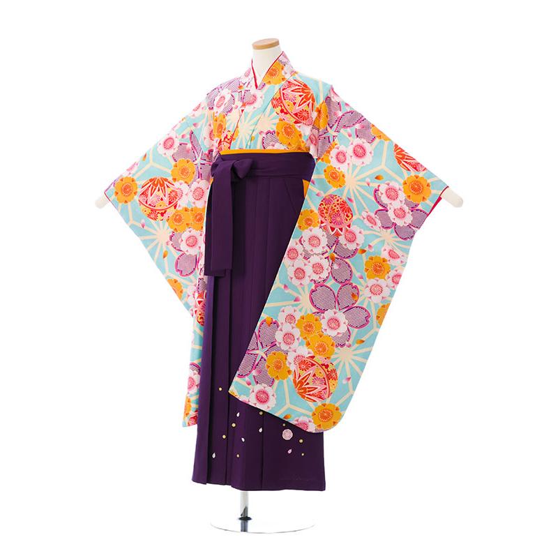 小学生 袴 女の子 卒業式 143〜147cm 袴セットレンタル 小学生専用 卒業袴 GR-043D_H171