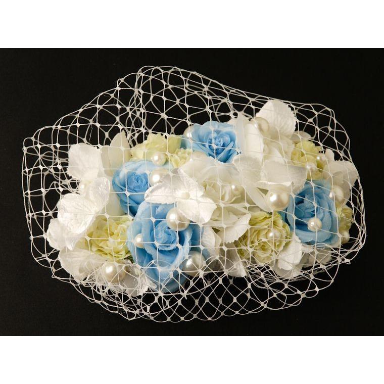 半額品 Hcj3004 髪飾り1点 白色 青色 完売 Kuljic Com