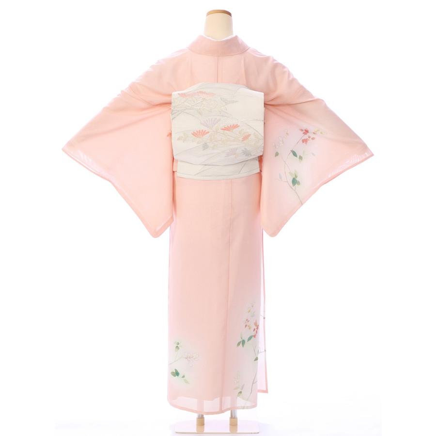 夏用 絽 訪問着 フルセット(ピンク系)|訪問着・付下げ 3L36 : e
