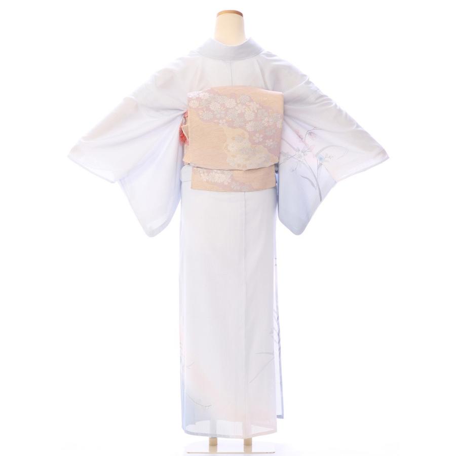【トールサイズ＊美品】水色の訪問着　&　袋帯　セット　正絹 夏用 絽 訪問着 フルセット(水色系)|訪問着・付下げ 3L52 : e-きもの
