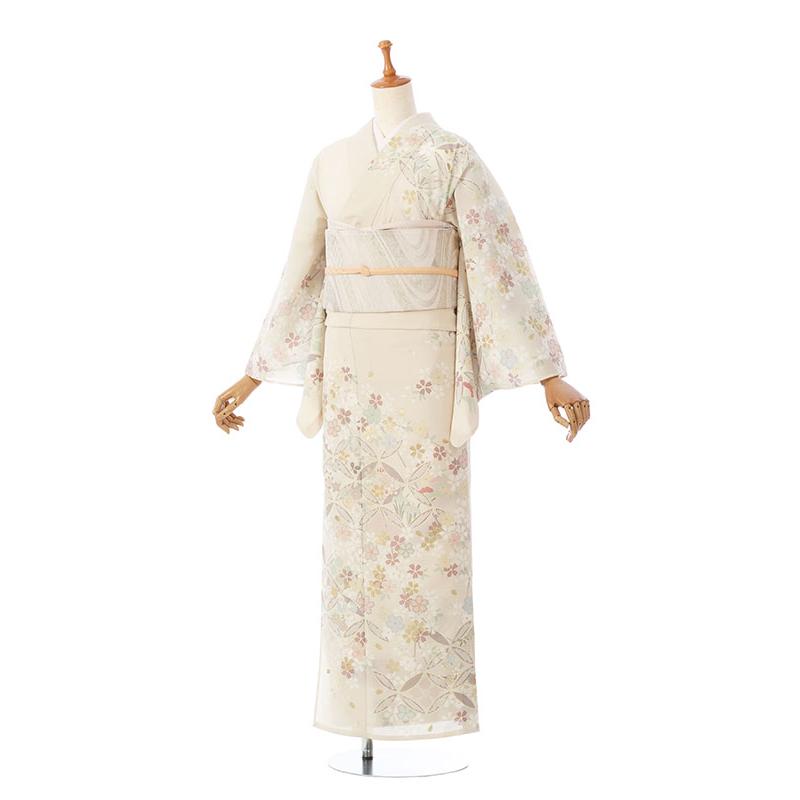 レンタル着物|訪問着・付下げ|夏用|絽|7〜8月|153〜163cm|訪問着フル