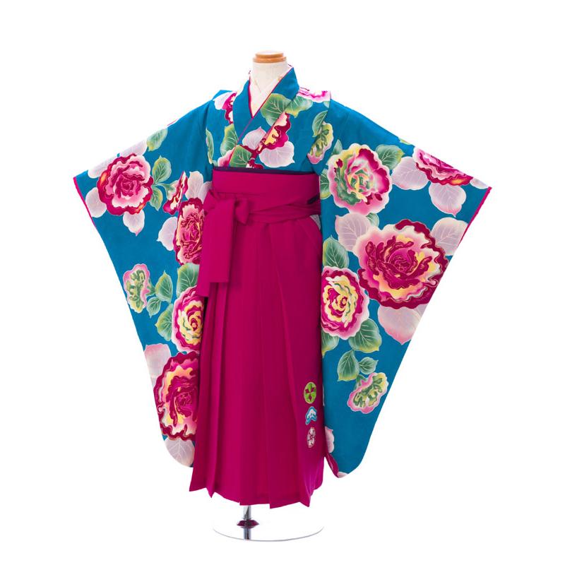 mezzo piano｜卒園式 着物袴レンタルフルセット（ブルー系）｜女の子