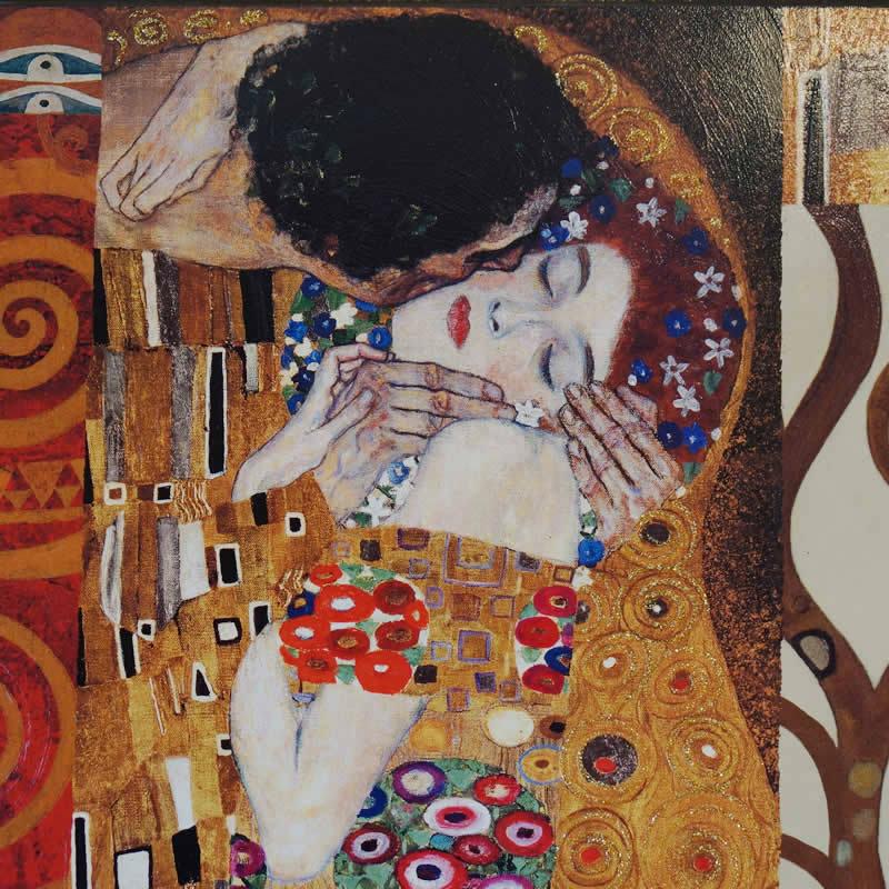 クリアランス超特価 絵画 インテリア イタリア製 クリムト 画 接吻 The