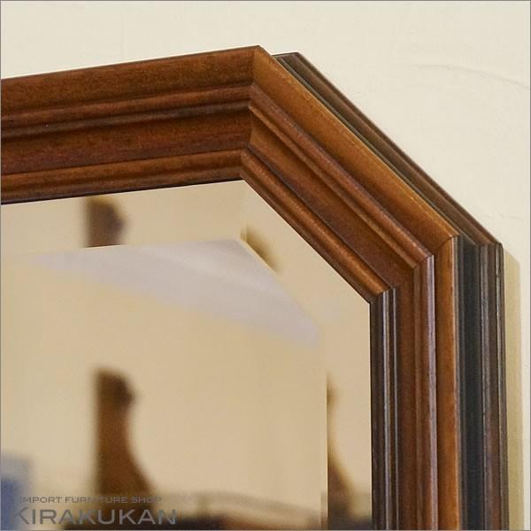 姿見 全身鏡 姿見 イタリア製 壁掛け ミラー 8角形 インテリア アンティーク イタリア製 姿見ミラー 鏡 壁掛け 全身 八角ミラー ブルー