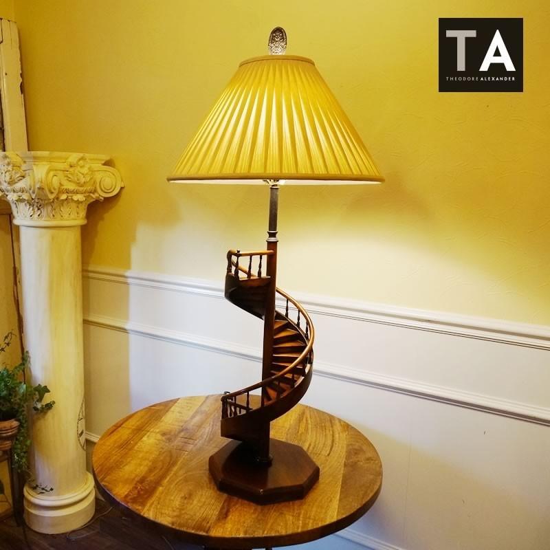 訳あり 即納 長期保管 セオドア アレキサンダー社 螺旋階段型テーブルランプ 送料無料 卓上ランプ 輸入家具 雑貨の専門店 E木楽館 通販 Yahoo ショッピング