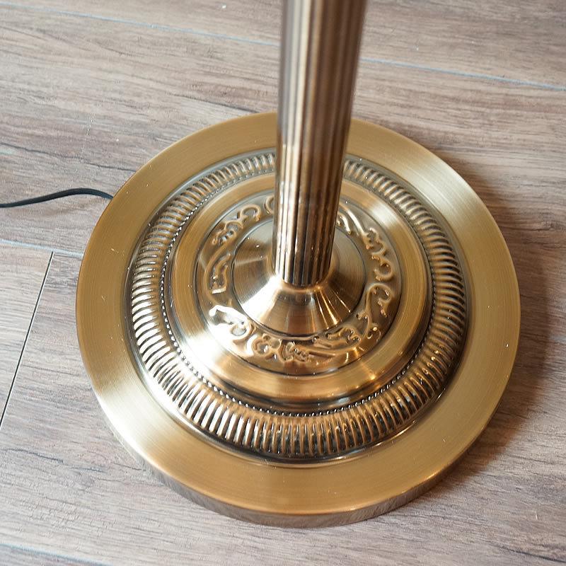 フロアスタンド　フロアランプ　ライト　ランプ　布シェード　アンティーク　レトロ フロアランプ アンティーク 布シェード LED球可 送料無料