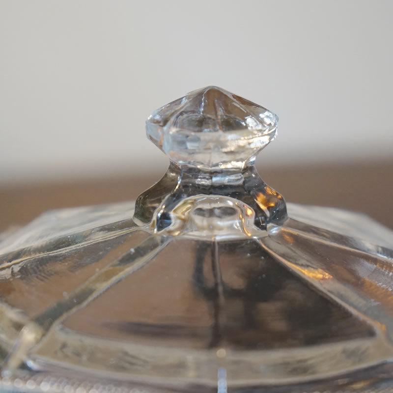 ガラスボックス リボン 丸 シルバー 小物入れ 送料無料 キャンディー