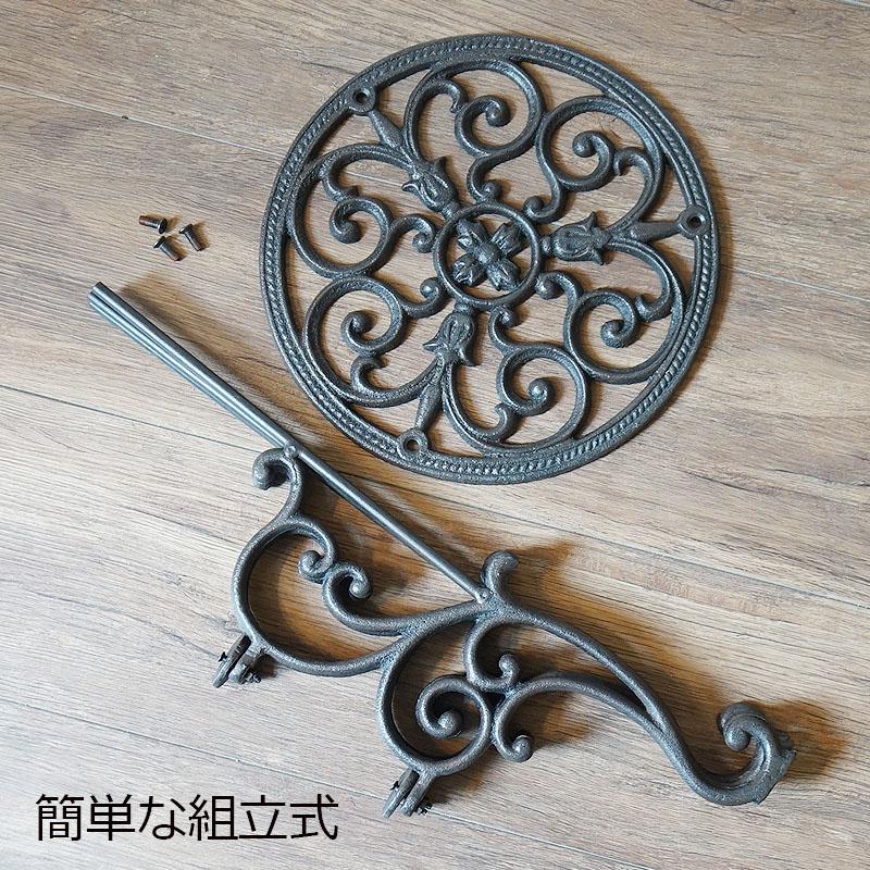 プランタースタンド花台 アイアン ブラック 鋳物製 組立式 送料無料