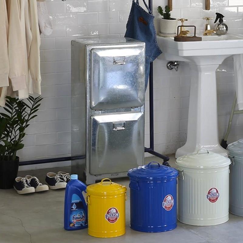 DULTON（ダルトン） トラッシュカン ダブルデッカー Galvanized色 分別