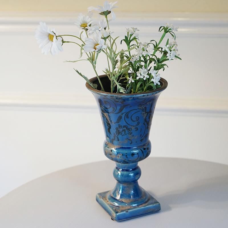 専用　アンティーク花瓶 ノリタケ オールドノリタケ 金盛り薔薇絵 花瓶 22cm : アンティーク