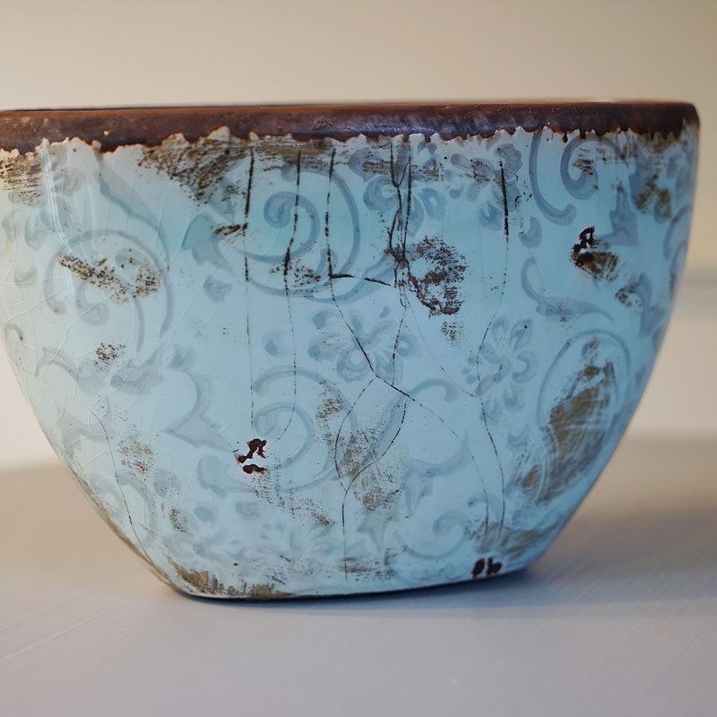 コベントガーデン COVENT アイシー ターコイズ オーバルポット L 花瓶