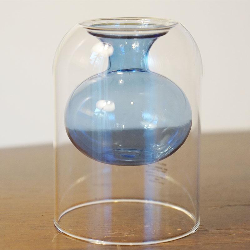 コベントガーデン COVENT GARDEN コバルト レイヤーベース 花瓶 ガラス HD-94 フラワーベース｜e-kirakukan｜03