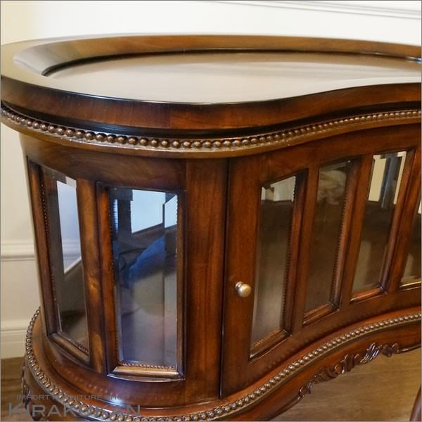 イタリア　マリナ　カッシーリ　ボトルショーケース　マホガニー材　高級　KH マホガニー家具 ボトルショーケース トレイ付 Malina Cassili マリナ