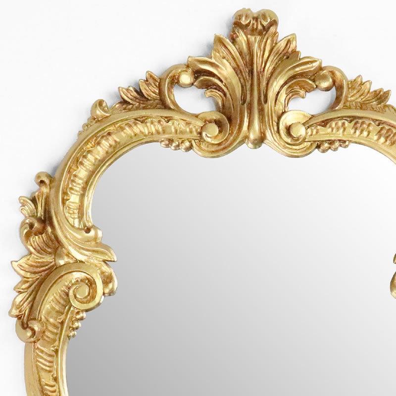 イタリア製　壁掛けミラー　シャンパンゴールドアンティーク仕上げ イタリア製壁掛けミラーシャンパンゴールドアンティーク仕上げ