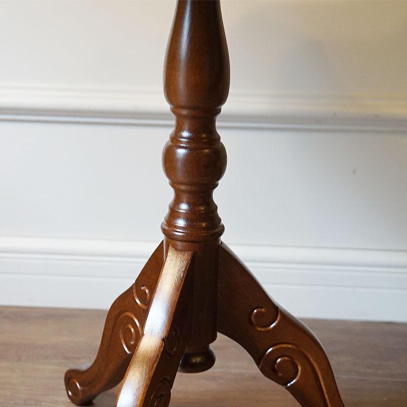イタリア家具 コーヒーテーブル ブラウン 木製 象嵌半艶仕上げ 組立式