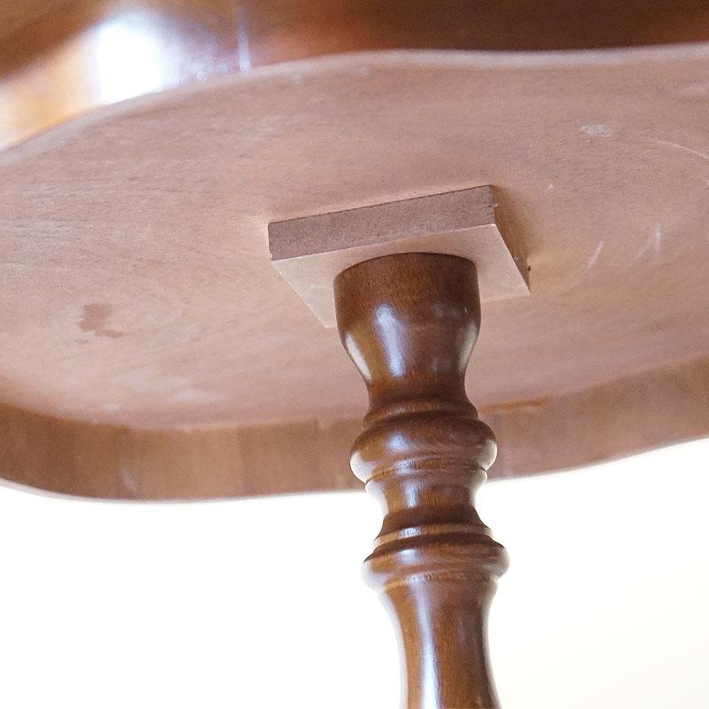 イタリア家具 コーヒーテーブル ブラウン 木製 象嵌半艶仕上げ 組立式