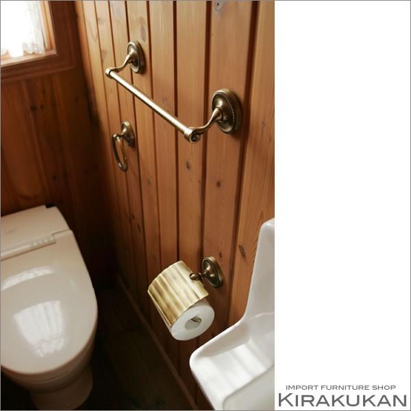 真鍮製品 ポリッシュドシリーズ トイレットペーパーホルダー ポリッシュ仕上げ 壁付 真鍮 インテリア雑貨 おしゃれ 置物_3